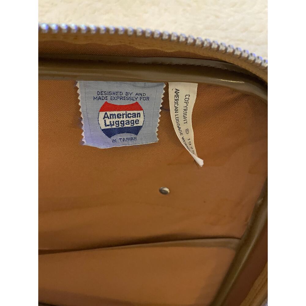 Vintage 1975 American Tourister Brown Suitcase 23" Retro Luggage - Picture 5 of 7